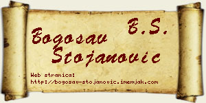 Bogosav Stojanović vizit kartica